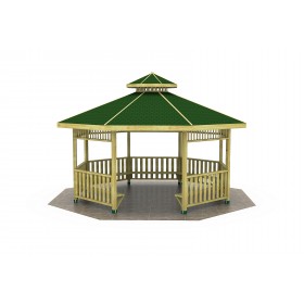 03 K Wooden Octagonal Gazebo